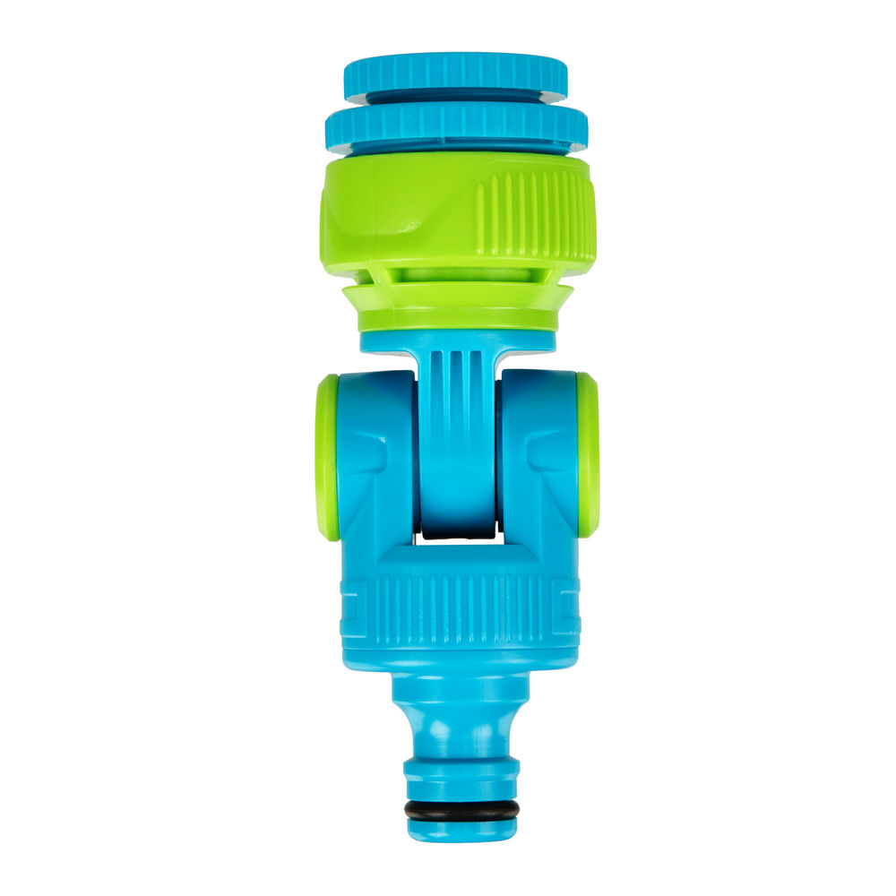 Адаптер штуцерный, шарнирный, с переключателем, 1/2-1, Palisad Luxe (65781)