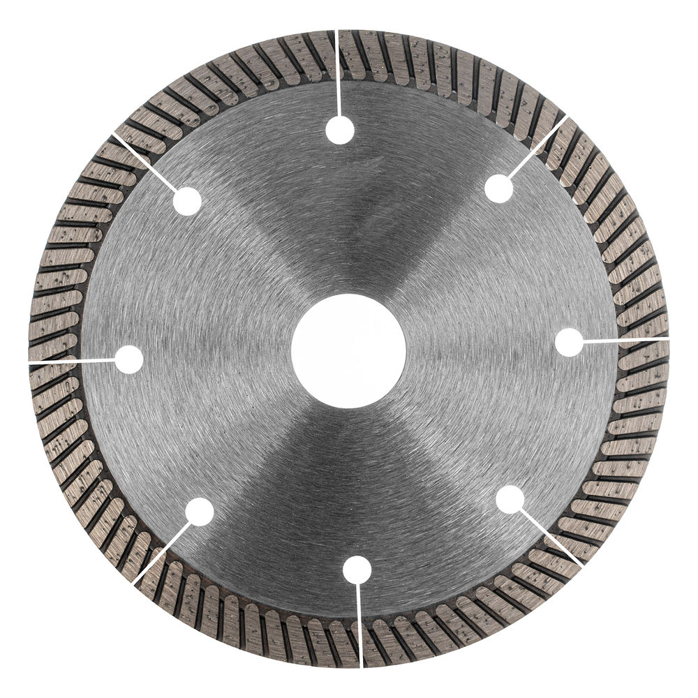 Диск алмазный, 125 х 22.2 мм, турбо с лазерной перфорацией, сухая резка Gross (73029)