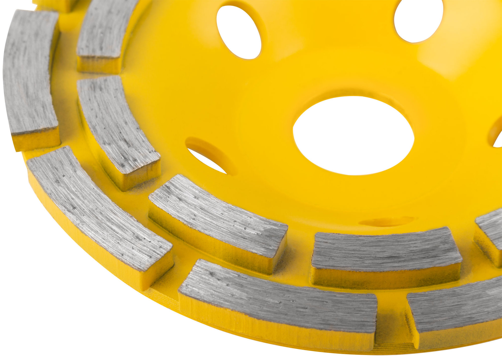 Диск алмазный шлифовальный, посадочный диаметр 22,2 мм, сегментный, двойной ряд 125 мм (39517)