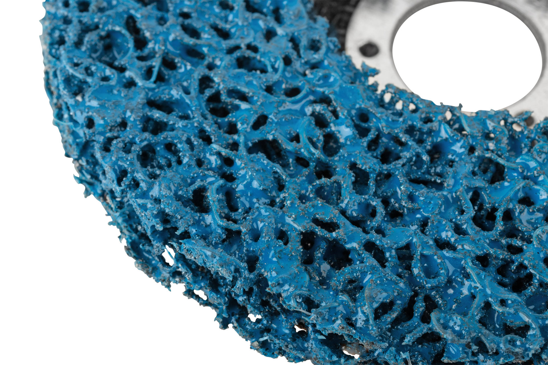 Диск зачистной полимерный, синий, посадочный диаметр 22,2 мм, 125 мм (39612)