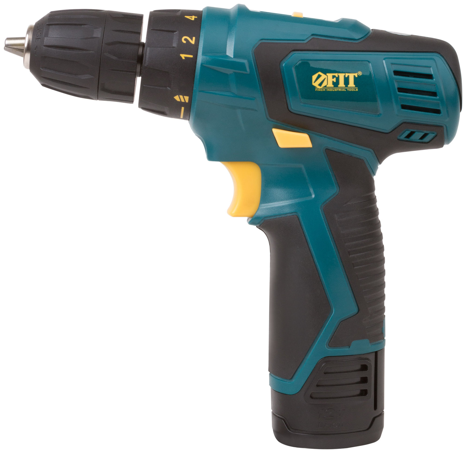 Дрель-Шуруповерт акк. 12 В; 0-350/1100 об/мин; 20 Нм; 1 (Li-Ion) 1,3 Ач; 1 ч.; рез. накл.; коробка (80180)