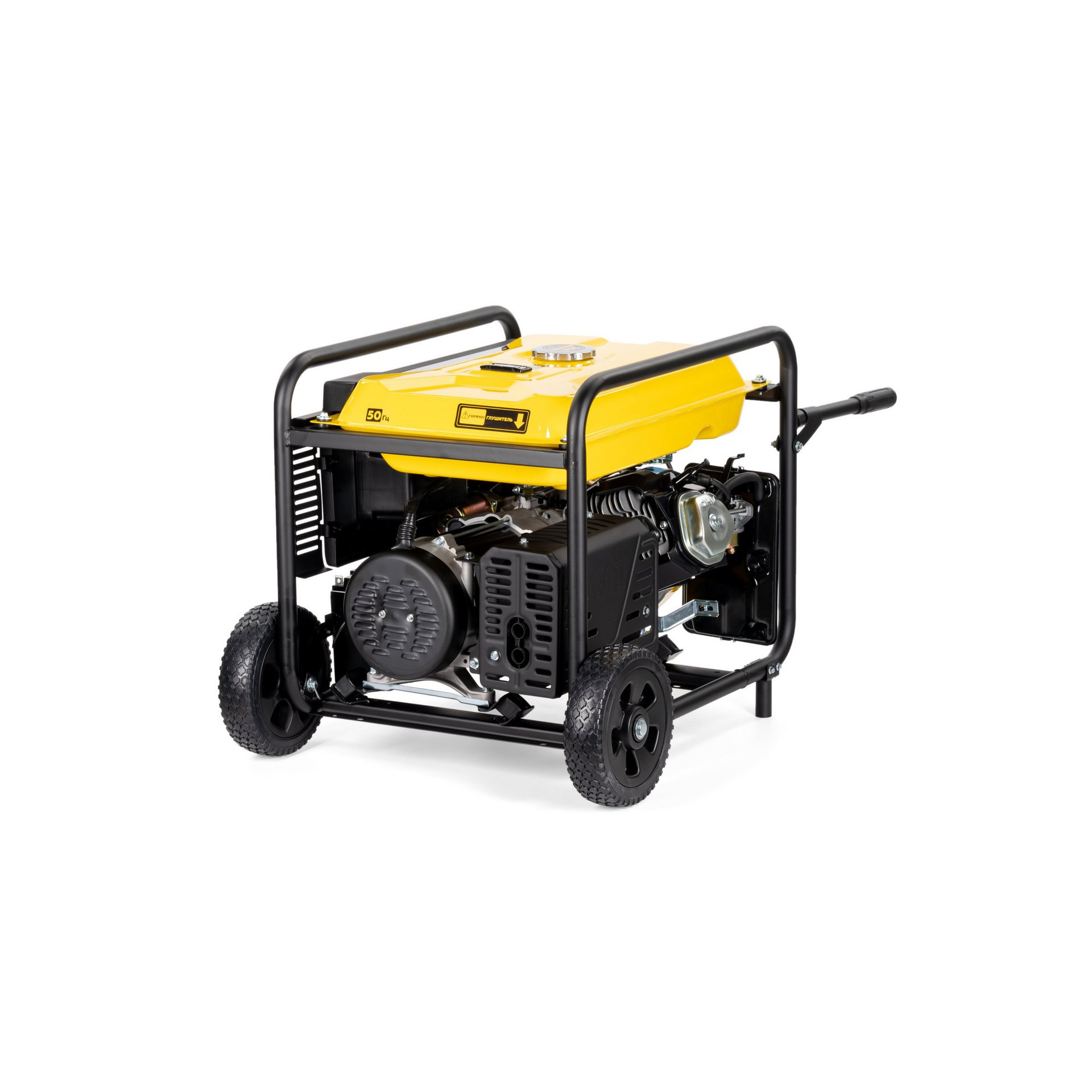 Генератор CHAMPION GG7001EW (6,8/7,5кВт 17лс 25л 88кг эл.старт колеса, счетчик) (GG7001EW)