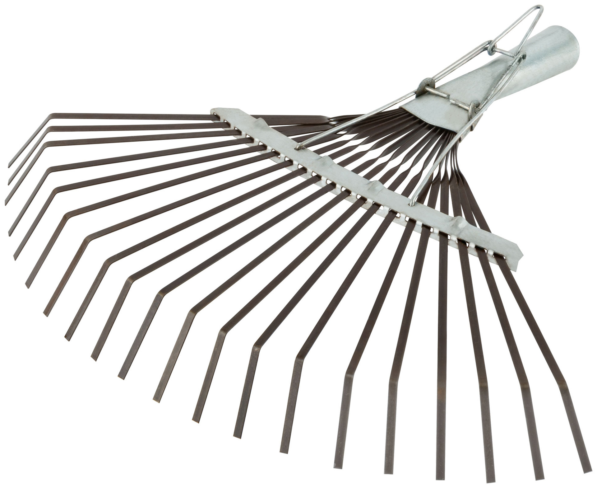 Грабли веерные регулируемые пластинчатые, 20 зубьев, 250-415 мм, без черенка (76944)