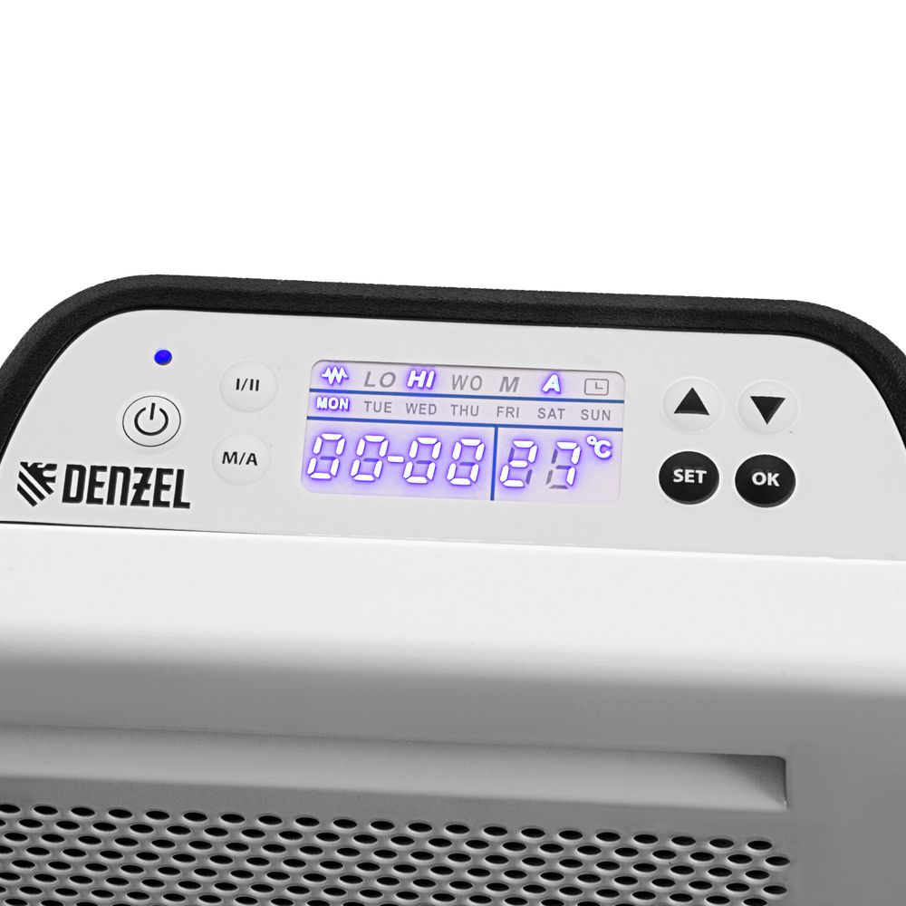 Конвектор гибридный электрический HybridX-2000, ИК нагреватель, цифровой термостат Denzel (98120)