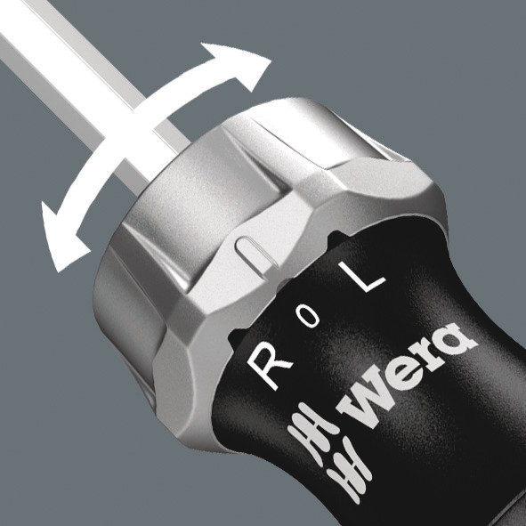 Набор бит с отвёрткой-битодержателем c трещоткой, 7 пр. Kraftform Kompakt Vario RA SB WE-073665