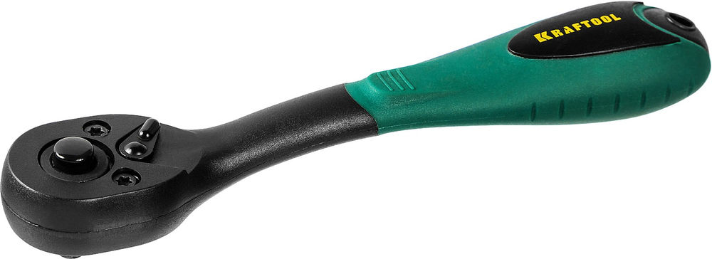 Трещотка 1/4, 72 зубца, пластиковое покрытие для торцовых головок KRAFTOOL 27796-1/4