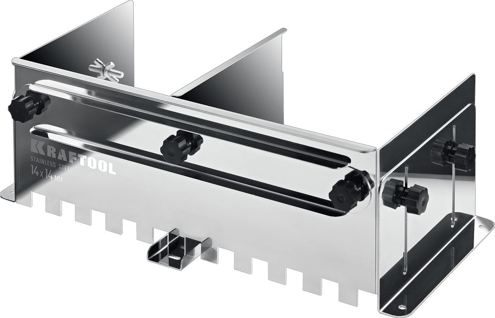 Раздвижная гребенка для плитки зуб 14?14 мм до 600 мм нерж. сталь BUNKER KRAFTOOL 0808-14
