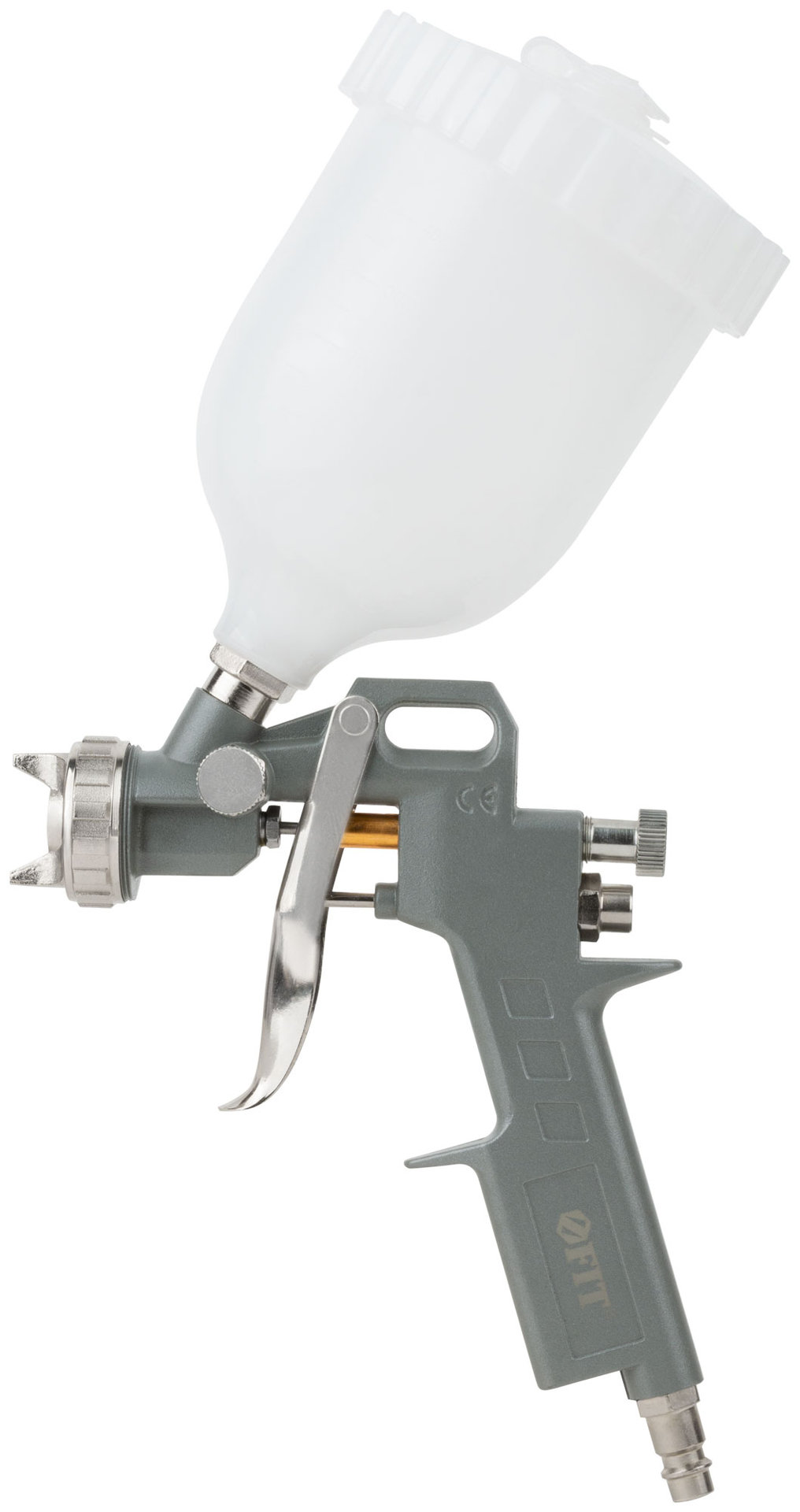 Краскопульт пневматический, пластмассовый верхний бачок 600 мл, 1.5 мм (81000)