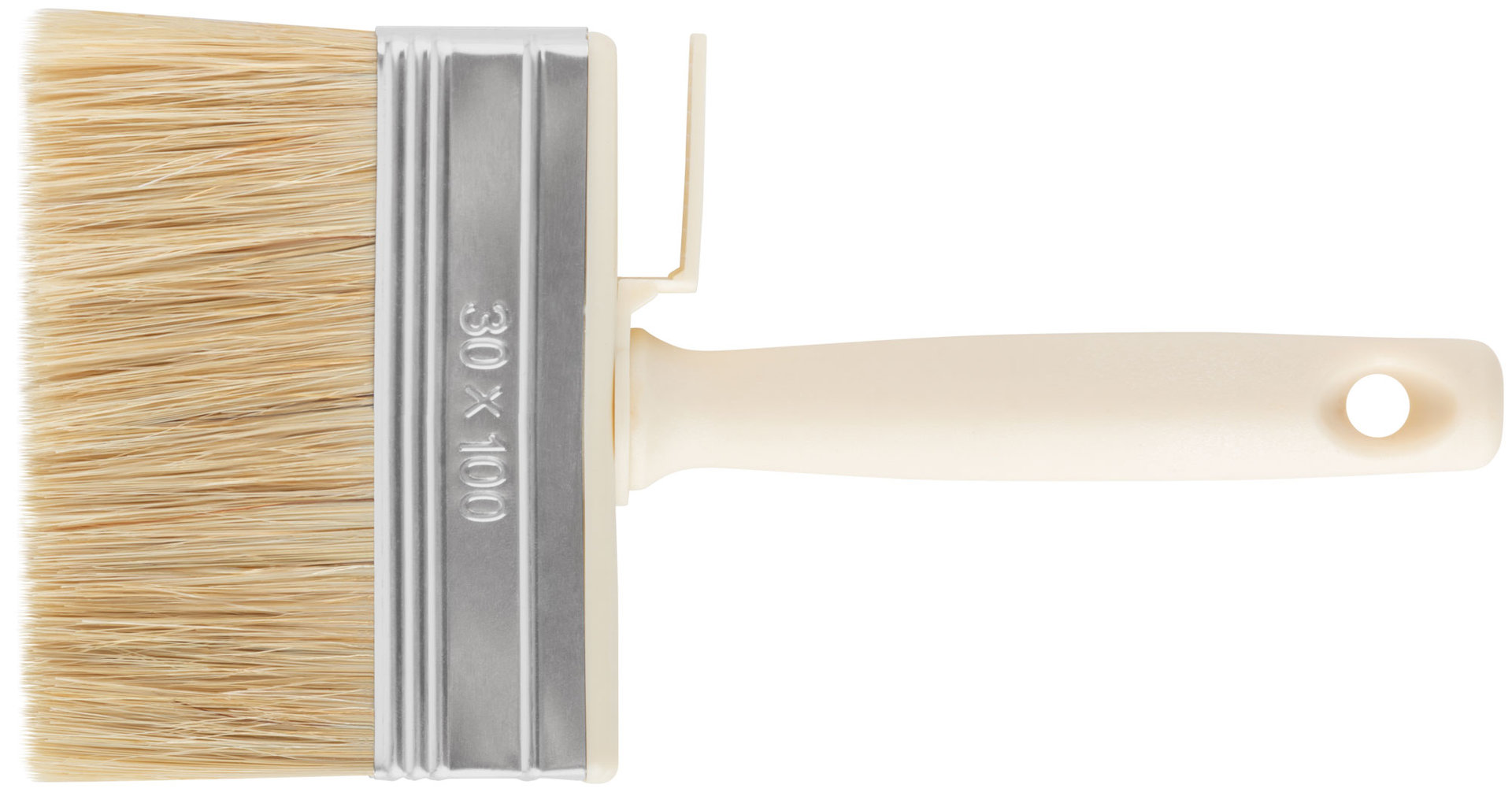 Макловица, натур. светлая щетина, пластиковый корпус мини 30 х 100 мм (01651)