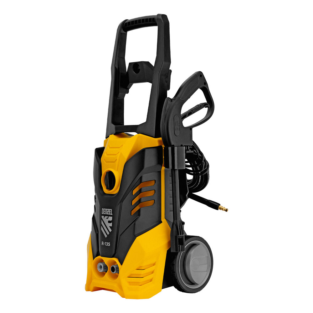 Моечная машина высокого давления R-135, 1800 Вт, 135 бар, 6 л/мин, колесная Denzel (58233)