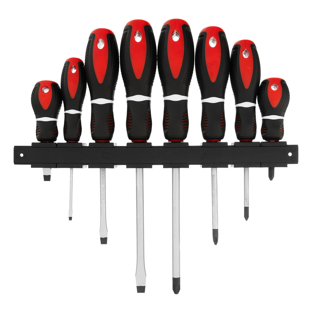 Набор отверток Era, 8 шт, CrV, трехкомпонентная рукоятка Matrix