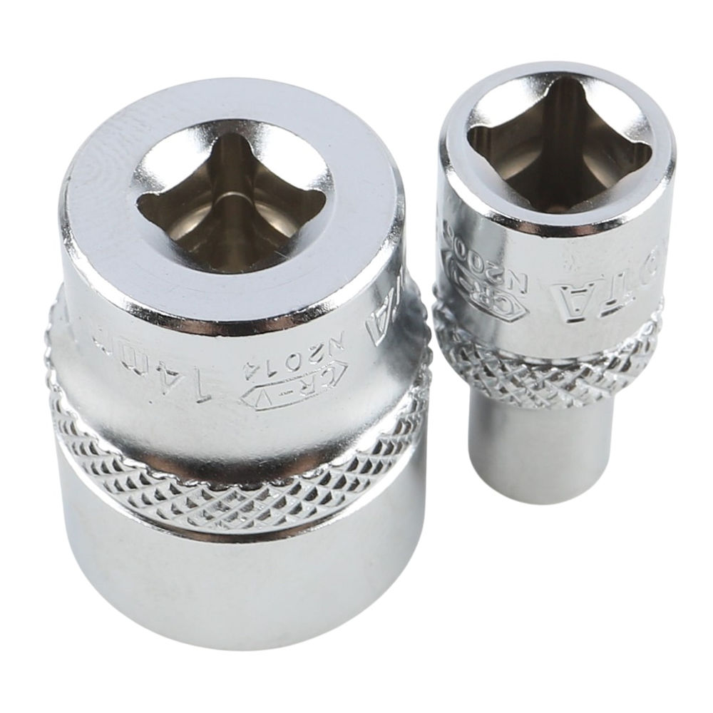 Набор торцевых головок 6-ти гранных 10 пр. на линейке, 5-14 мм 1/4 Licota TBS-22101