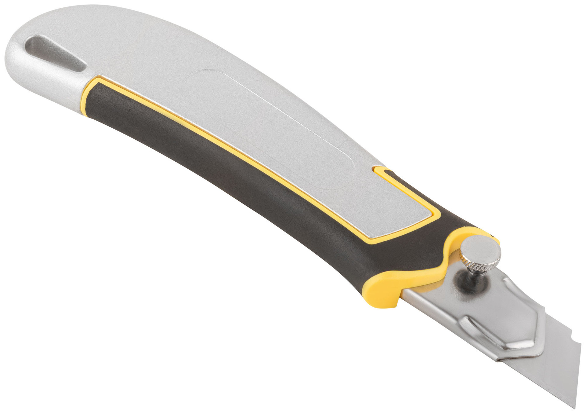 Нож технический 25 мм усиленный прорезиненный, дополнит. прижим (10329)