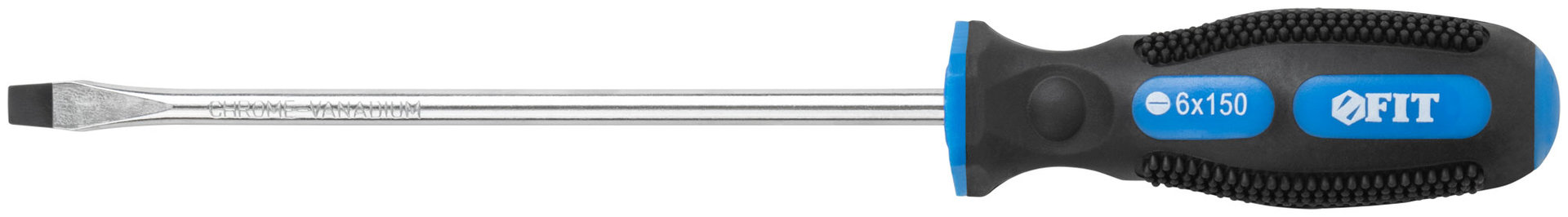Отвертка Универсал, CrV сталь, прорезиненная ручка 6х150 мм SL (55146)