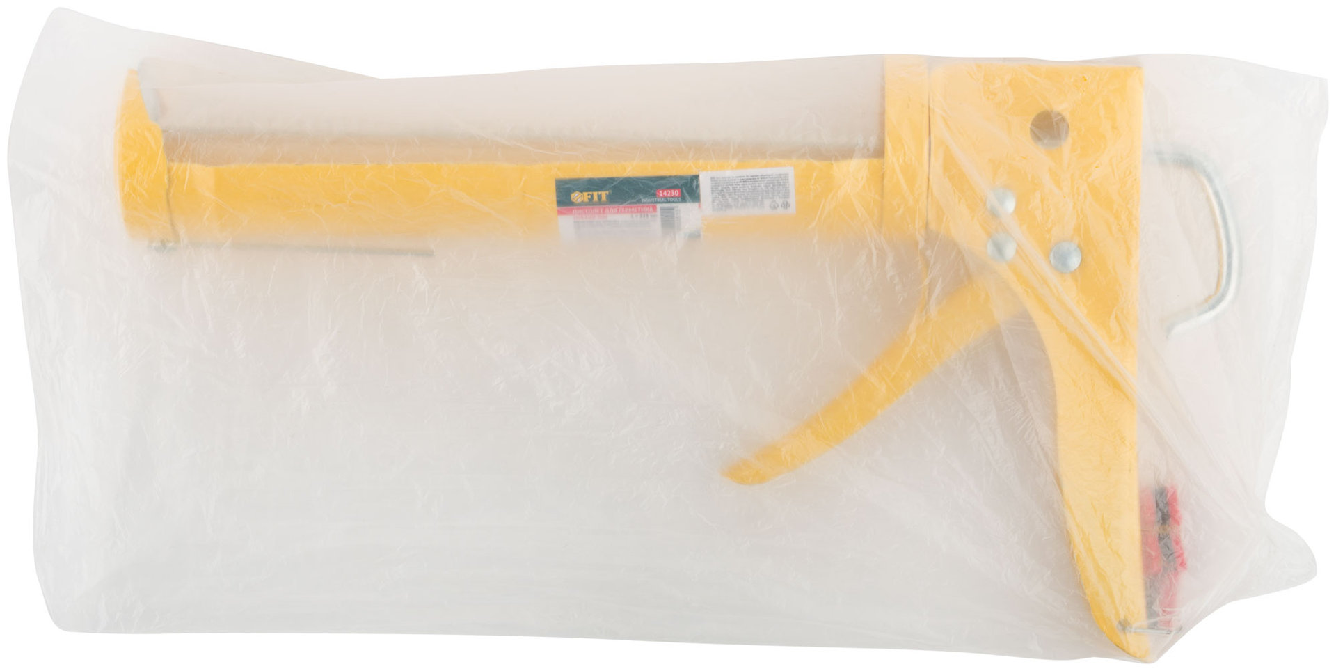 Пистолет для герметика 225 мм полукорпусной усиленный, зубчатый шток (14230)