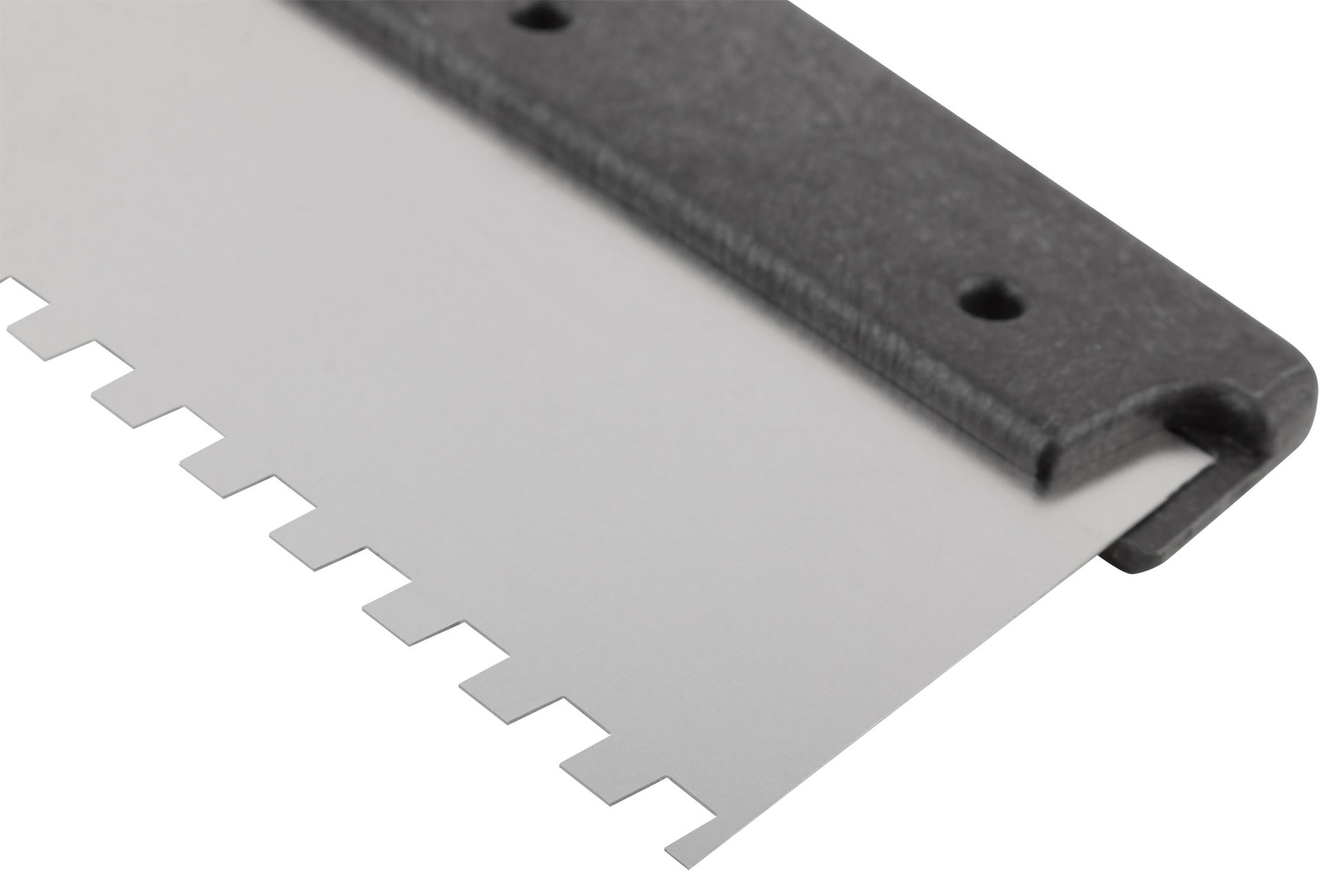 Шпатель фасадный нержавеющий зубчатый 250 мм / зуб 6 мм (06607)