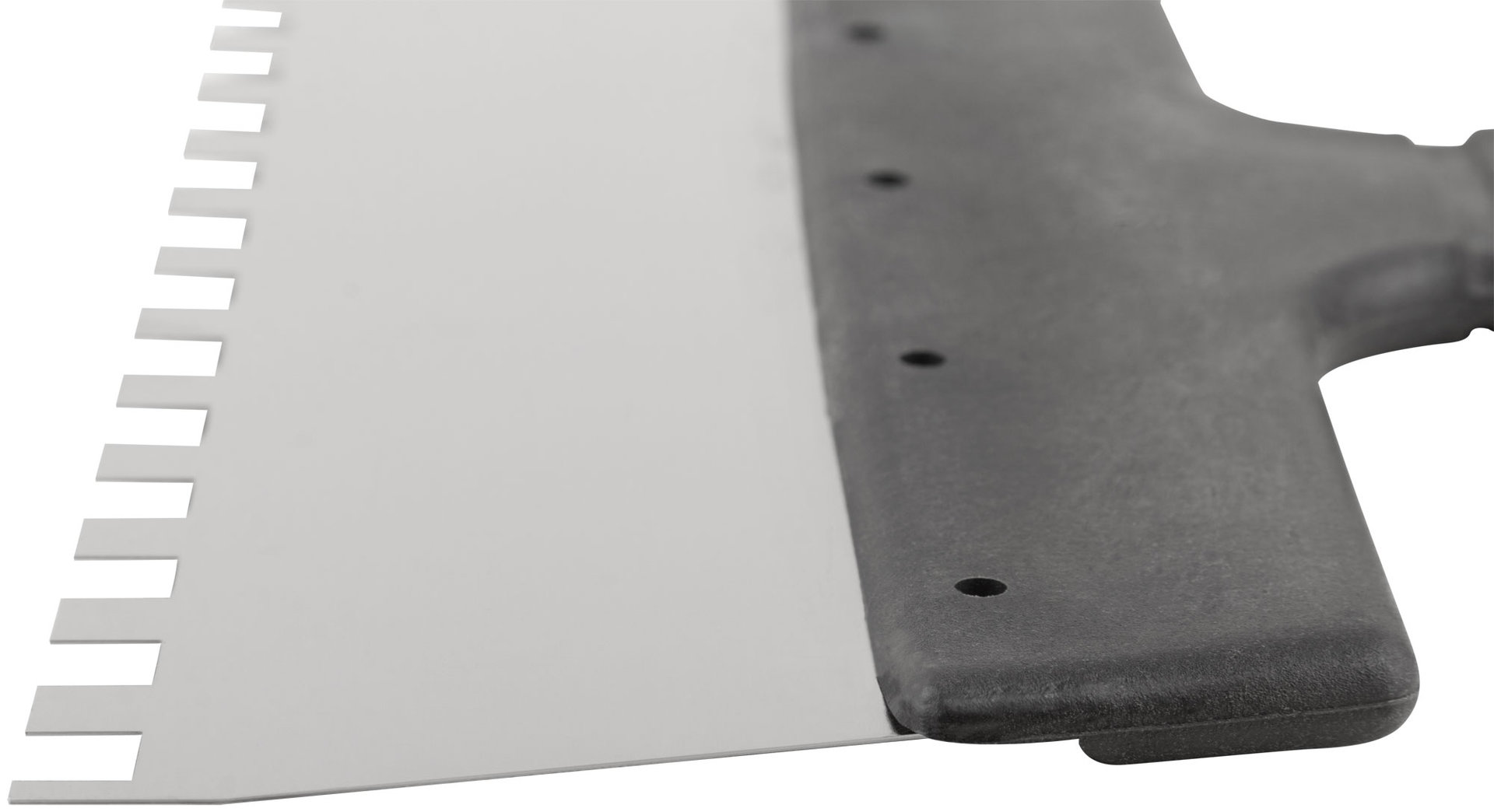 Шпатель фасадный нержавеющий зубчатый 250 мм / зуб 8 мм (06608)