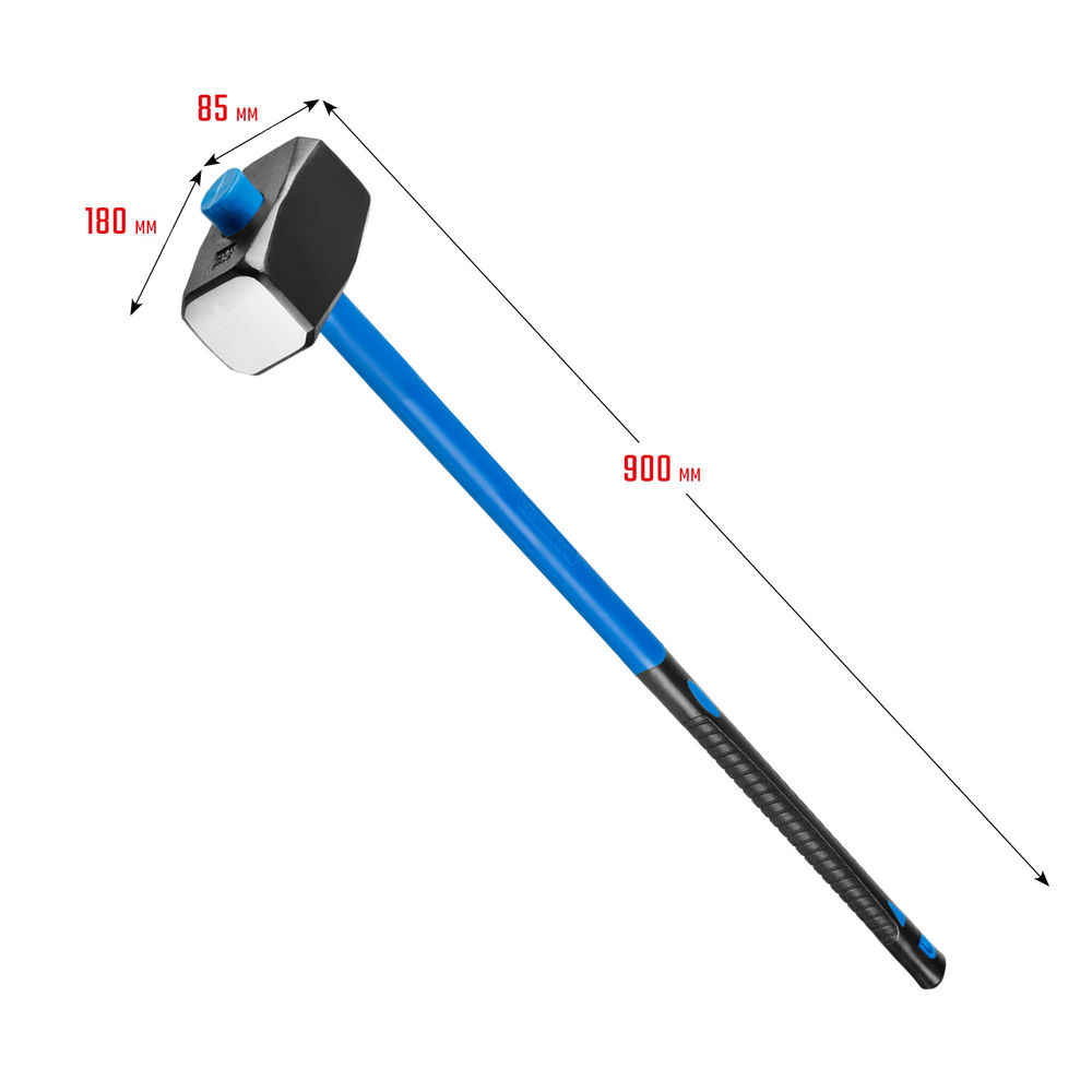 Кувалда с удлинённой фиберглассовой рукояткой 8 кг СИБИН 20134-8