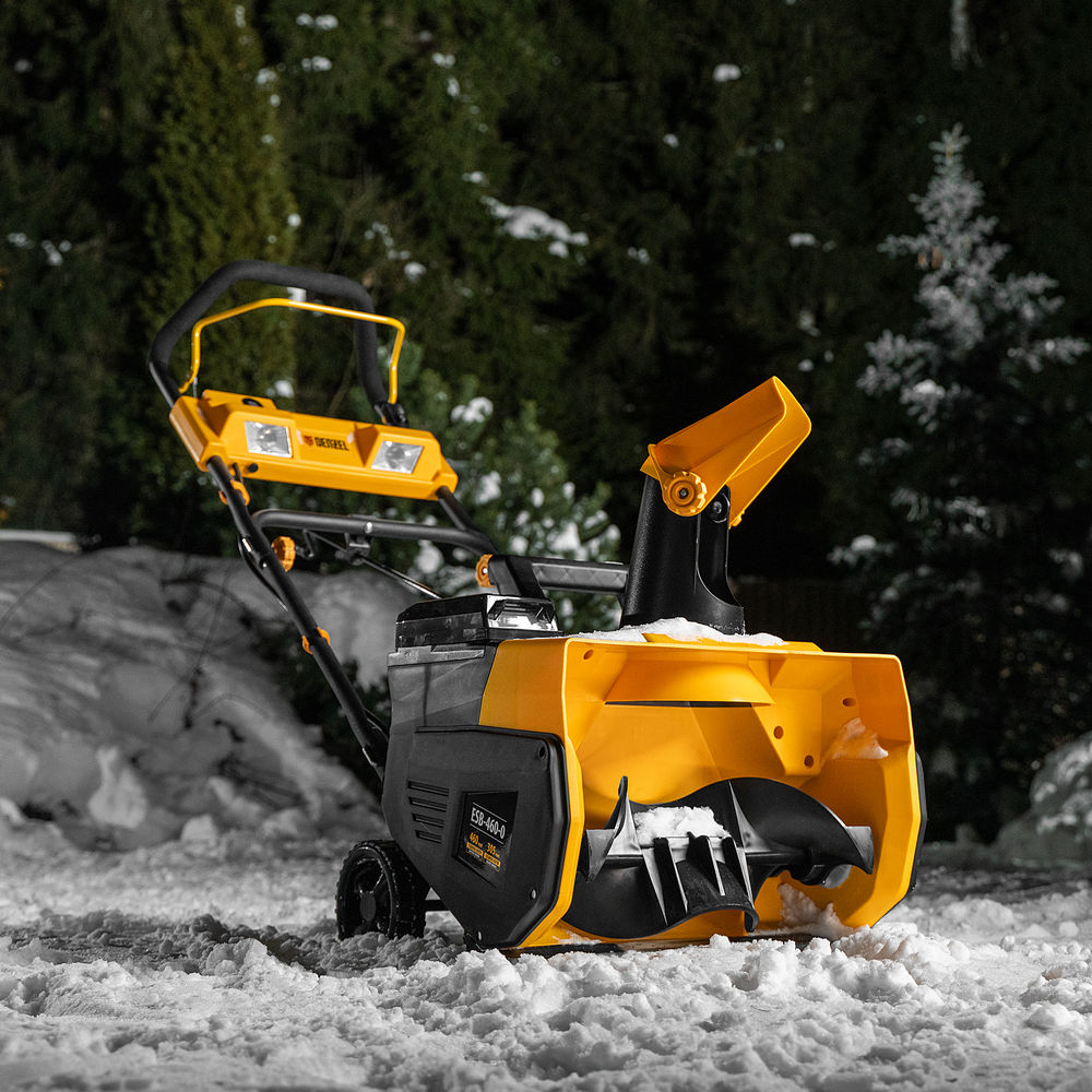 Снегоуборочная машина аккумуляторная, ESB-460-0, Li-Ion, 36В Denzel (97636)
