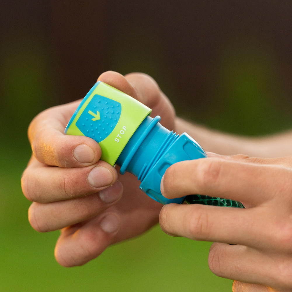 Соединитель быстросъемный для шланга 1/2-3/4, аквастоп, АВС-пластик Palisad Luxe (66267)