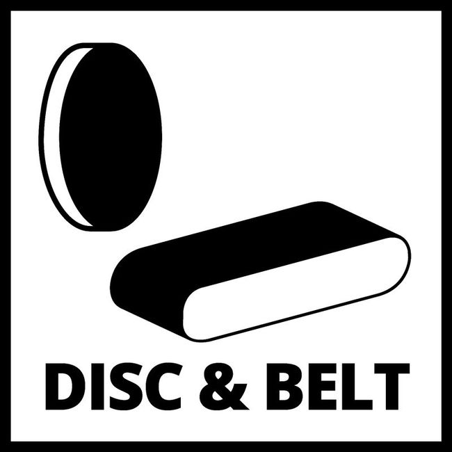 Станок шлифовальный Einhell TC-US 380, 380Вт, круг 150мм(шкурка), лента 100х914мм,стол,угл.упор (4419257)