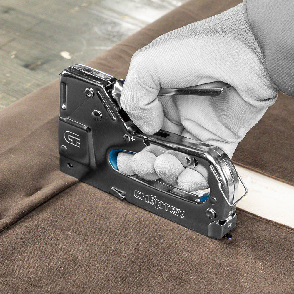 Степлер мебельный, металлический, регулируемый, тип скобы: 53, 4-14 мм Сибртех (40101)