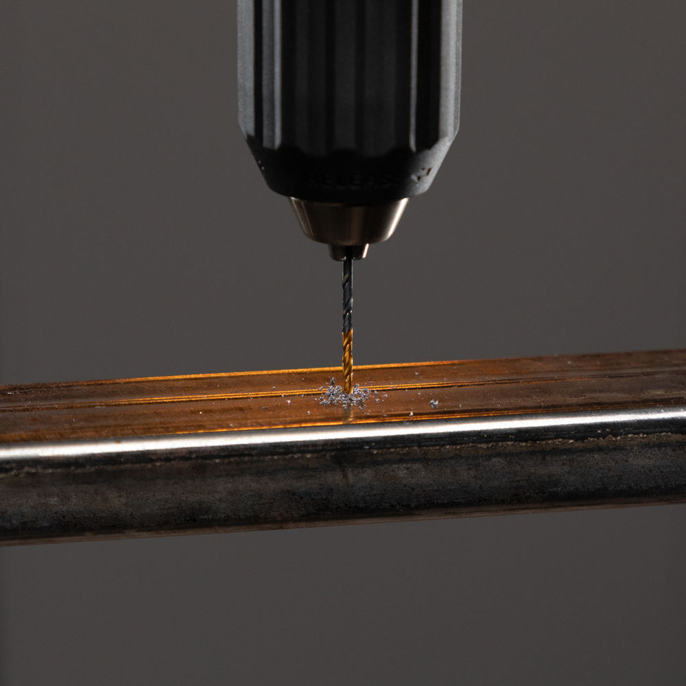 Сверло по металлу, 2,5 мм, HSS-Tin, Golden Tip, 10 шт. Denzel (717204)