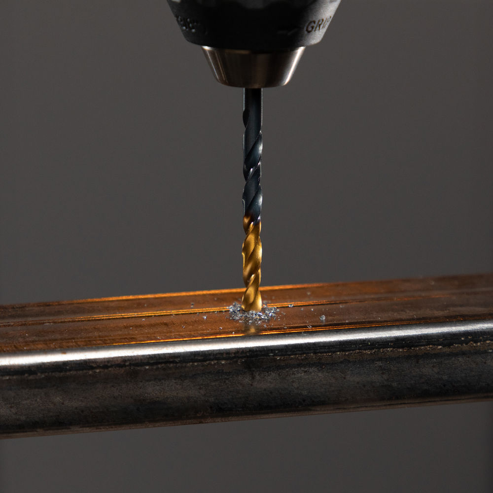 Сверло по металлу, 4,5 мм, HSS-Tin, Golden Tip, 10 шт. Denzel (717211)