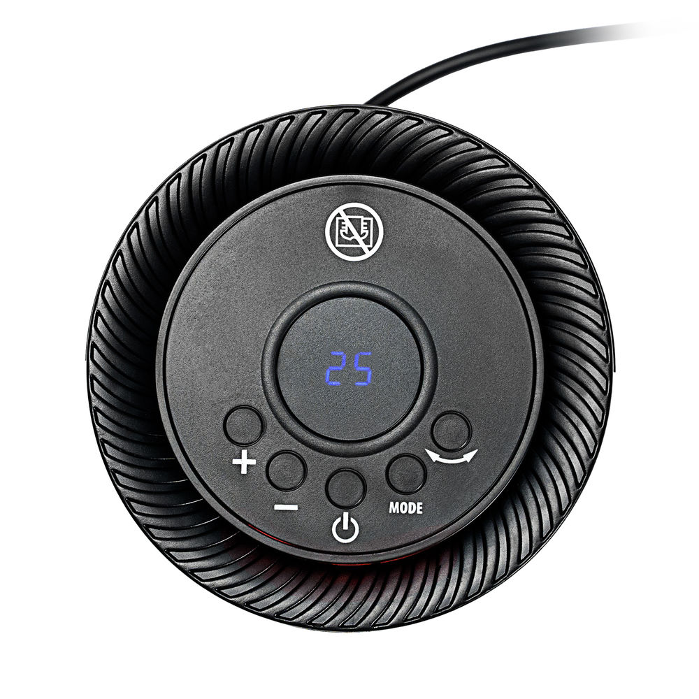 Тепловентилятор электрический керамический DTFC-1200, 3 режима, вентилятор, нагрев 600/1200 Вт Denzel (96418)