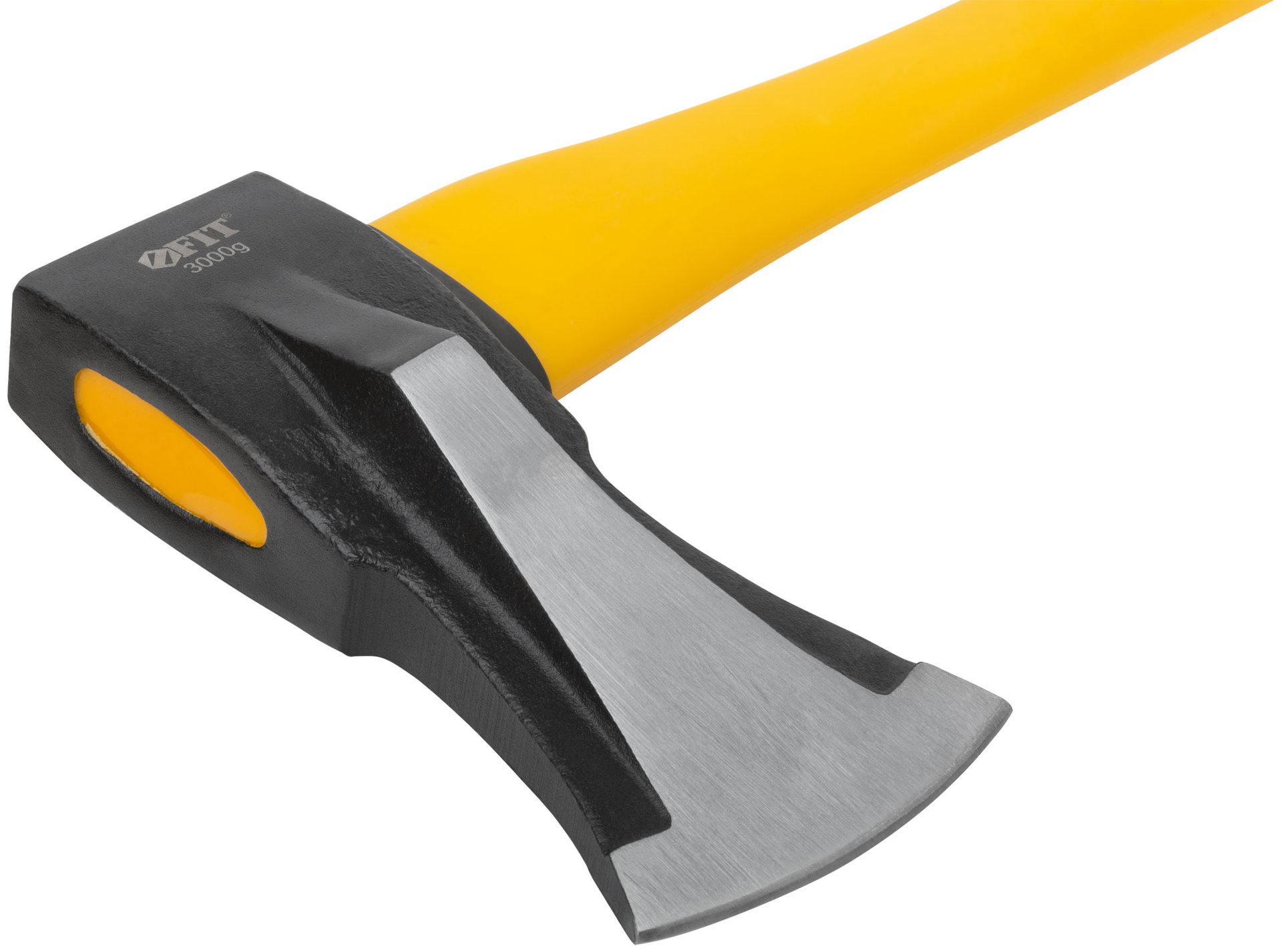 Топор-колун ушастый кованый, фибергласовая длинная ручка 3000 гр.