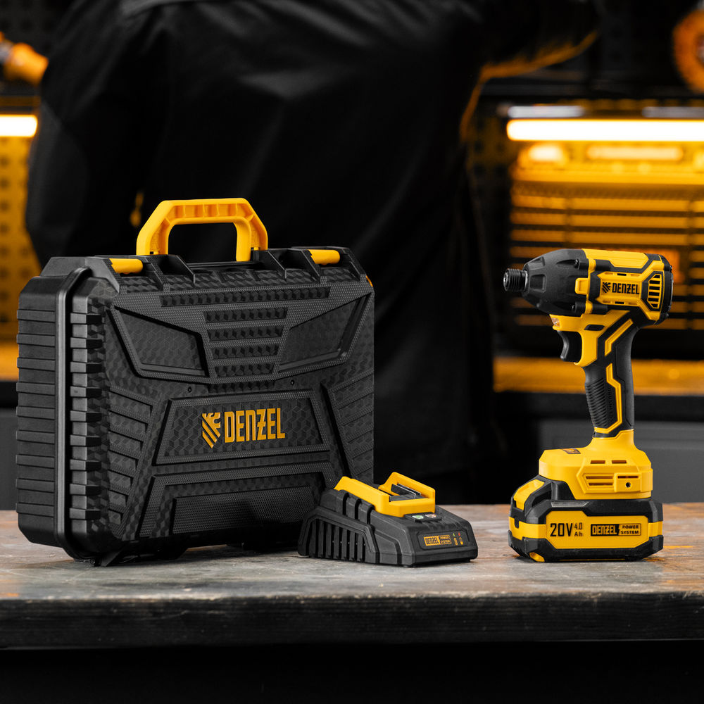 Винтоверт ударный аккумуляторный бесщет. CIDH-BL-20-270, Li-Ion, 20 В// Denzel (26514)