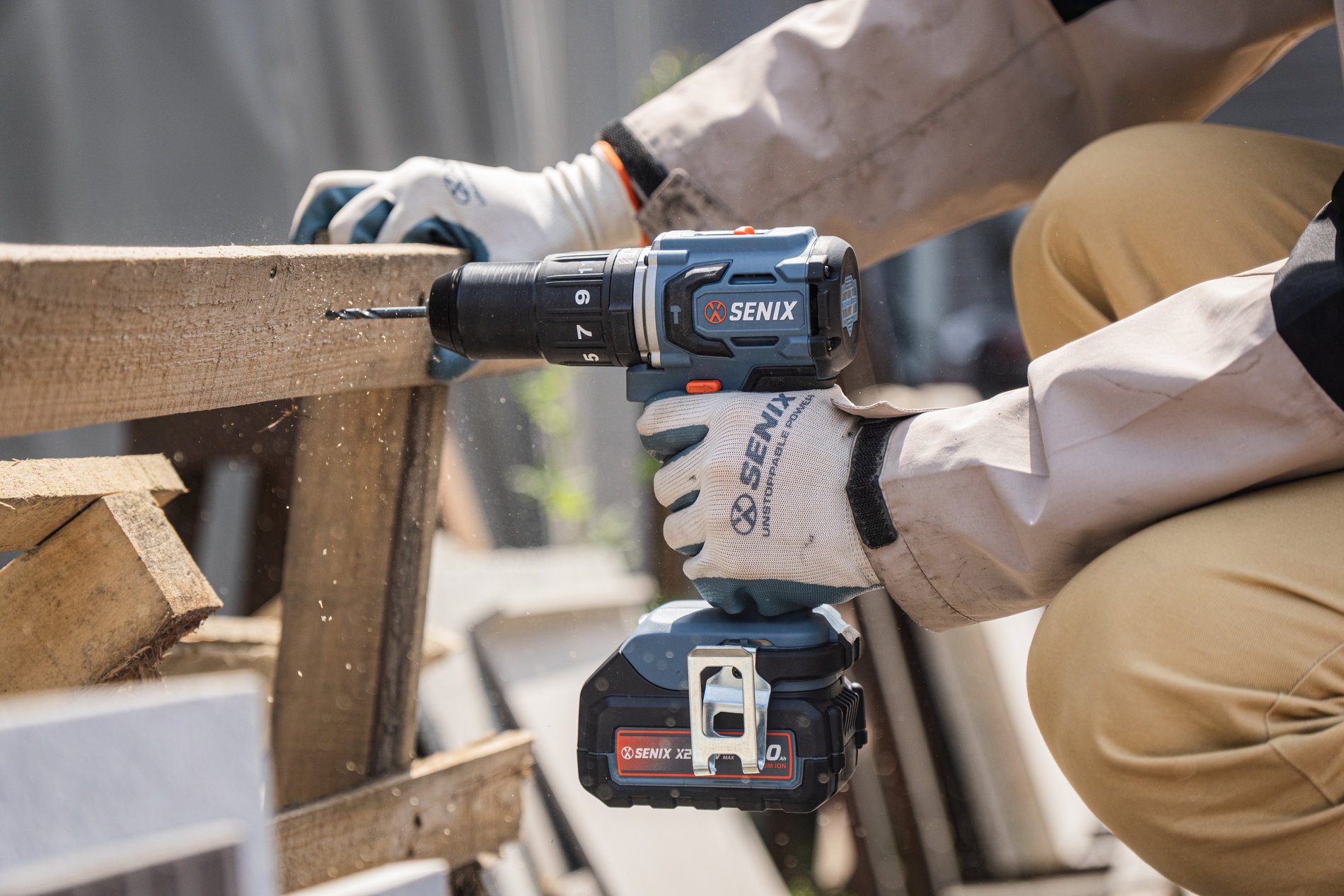 Ударная дрель-шуруповерт, 60 Нм, 1х4Ач, ЗУ, кейс X2 20В