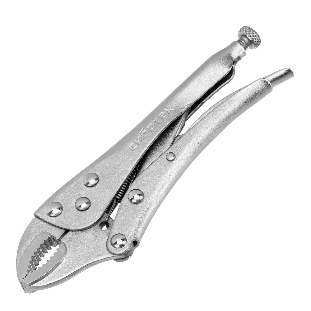 Зажим ручной, полукруглый захват, 180 мм Сибртех (18421)