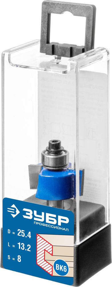 Фреза фальцевая 25.4?13 мм хвостовик 8 мм ЗУБР Профессионал 28758-25.4