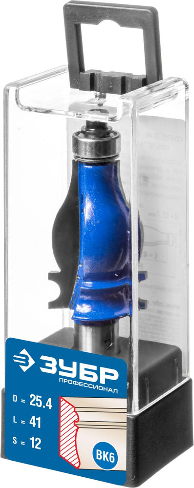 Фреза кромочная фигурная №5 25.4?41 мм хвостовик 12 мм ЗУБР Профессионал 28716-25.4