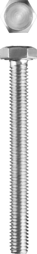 Болт M6 x 50 мм, кл. пр. 5.8, цинк, 5 кг, ГОСТ 7798-70 ЗУБР 303080-06-050