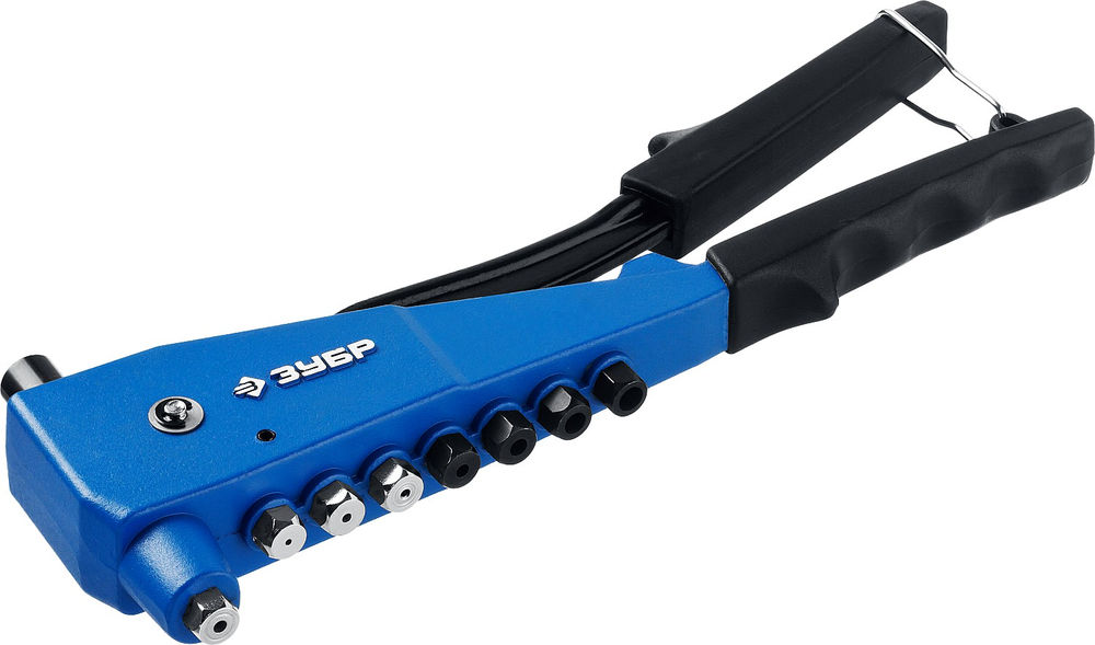 Комбинированный литой заклепочник К-М6, 2 вида заклёпок, в кейсе ЗУБР Профессионал 31196_z01