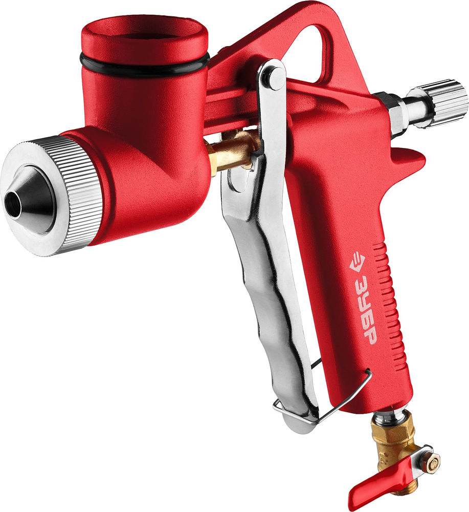 Пистолет для штукатурки MKP 600, 4, 6, 8 мм, картушный, верхний бачок ЗУБР 06466