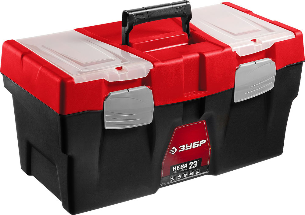 Пластиковый ящик для инструментов 585 х 295 х 295 мм 23 ЗУБР НЕВА-23 38323-23