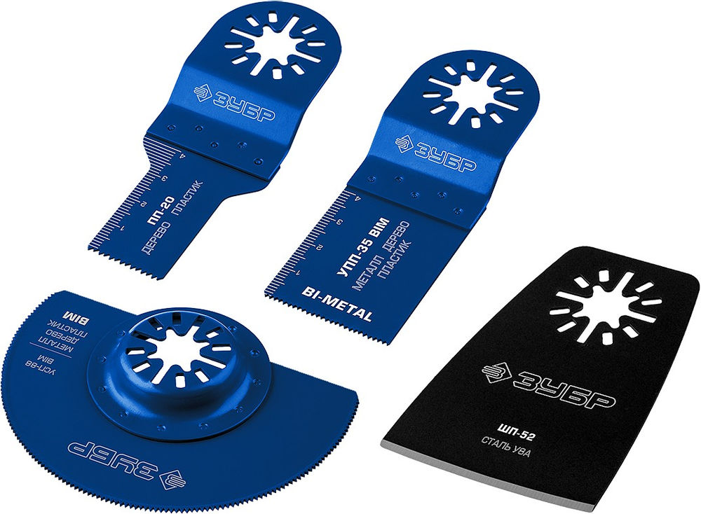 Набор насадок для реноватора НР-4 UniLock, OIS-хвост., 4 предм. ЗУБР Профессионал 15572