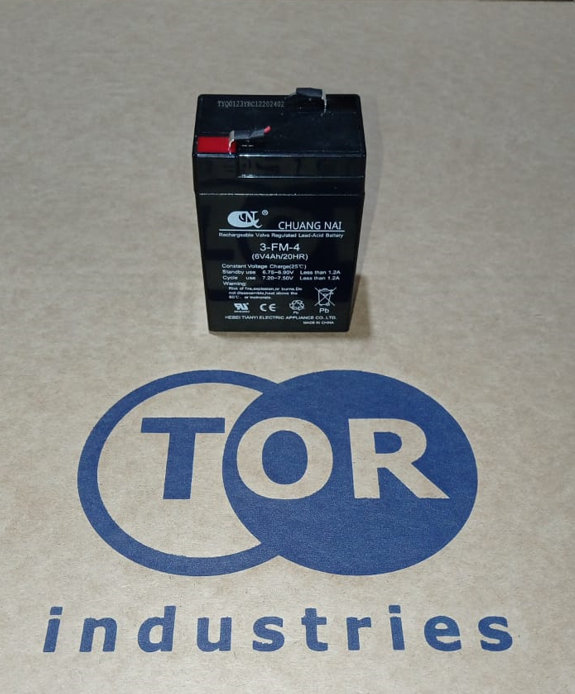 Аккумулятор свинцово-кислотный (WET) 6В/4Ач 98х46х69 для тележки WH-25ES (1010786)