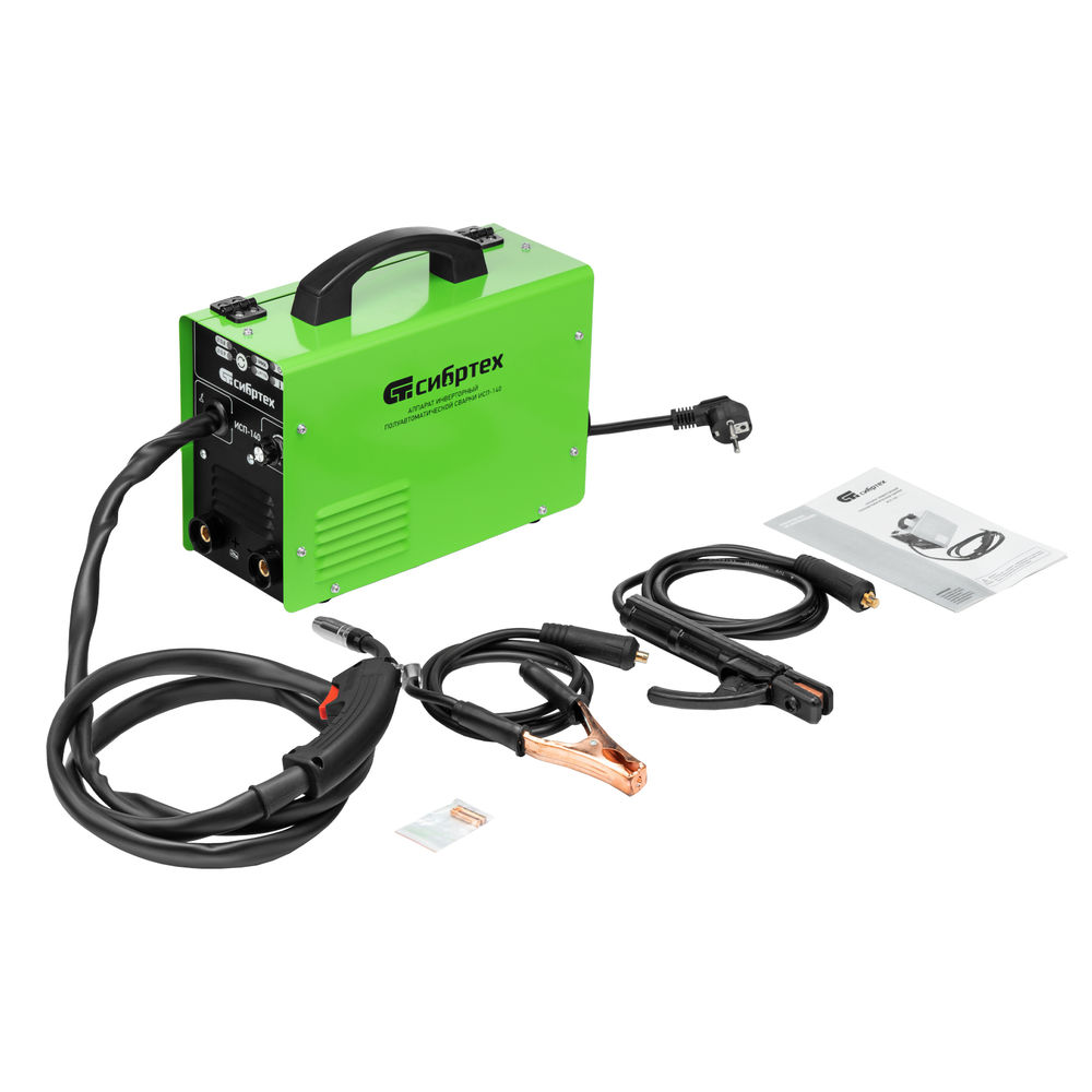 Аппарат инвертор. полуавтомат. сварки ИСП-140, 140 А, ПВ 60% Сибртех (94321)