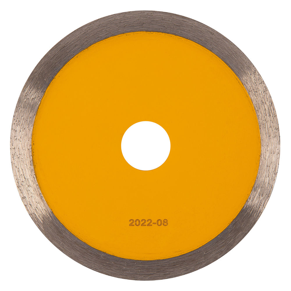 Диск алмазный отрезной 125 х 22,2 мм, сплошной, супертонкий, горячий пресс, мокрое резание Denzel (73045)