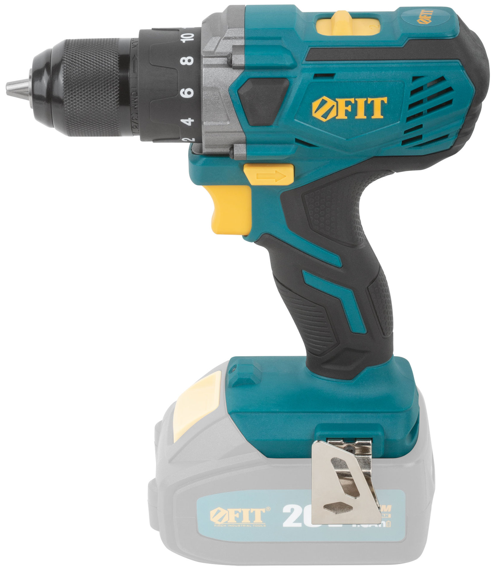 Дрель-Шуруповерт акк. 20 В; 0-400/1400 об/мин; 40 Нм; 1,4 кг; рез. накл., без АКБ; коробка (79905)