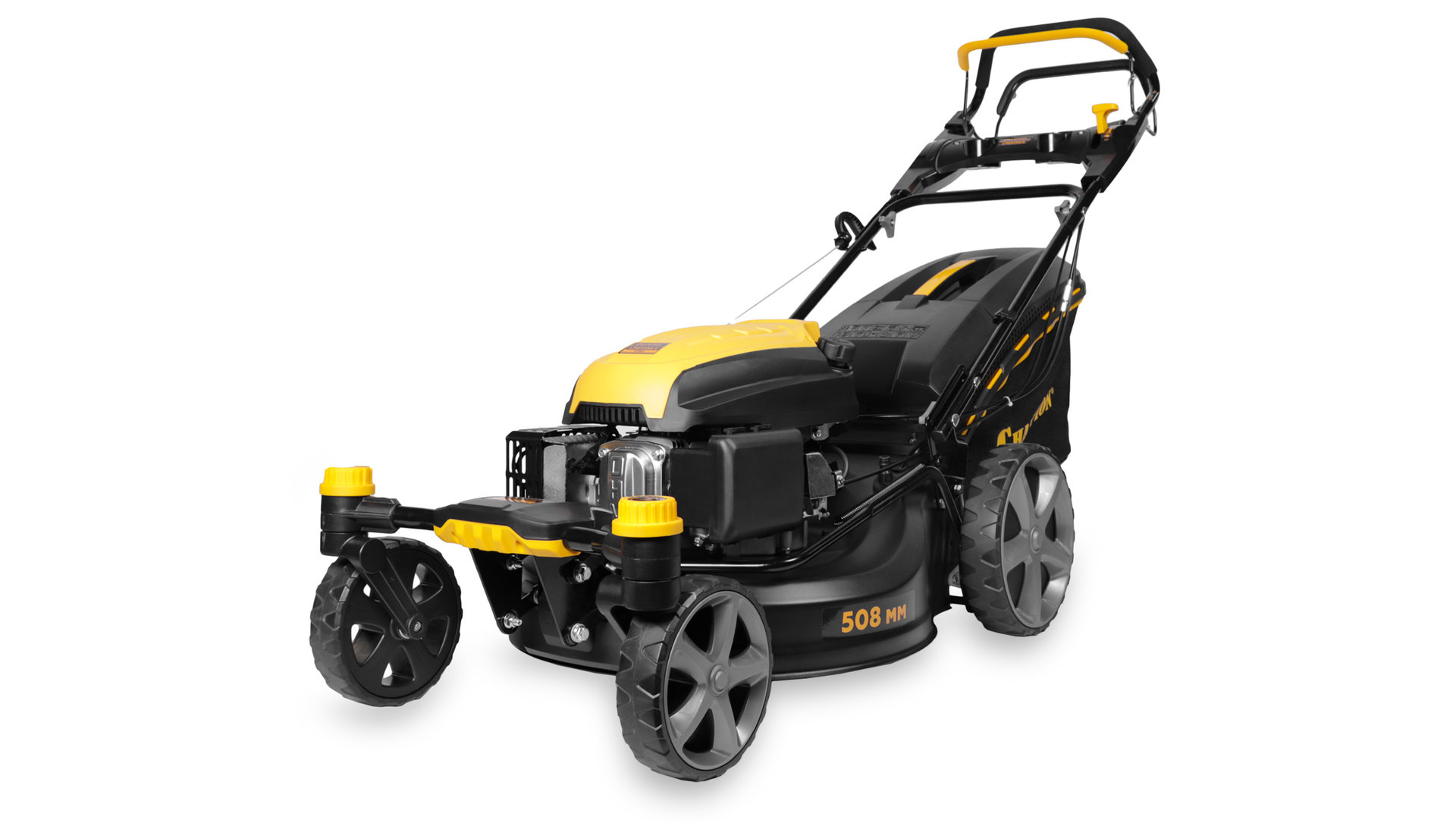 Газонокосилка CHAMPION LMZ5130/2 (3кВт привод508мм 65л 25-75мм 1рычаг/6, 38,5кг4в1 4колеса2разблок) (LMZ5130/2)