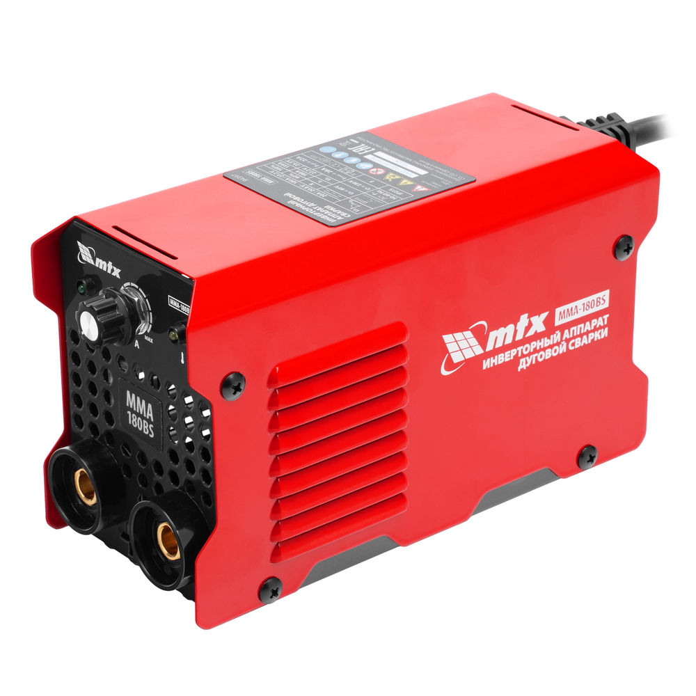 Инверторный аппарат дуговой сварки MMA-180BS, 180 А, ПВ 60% MTX (94397)