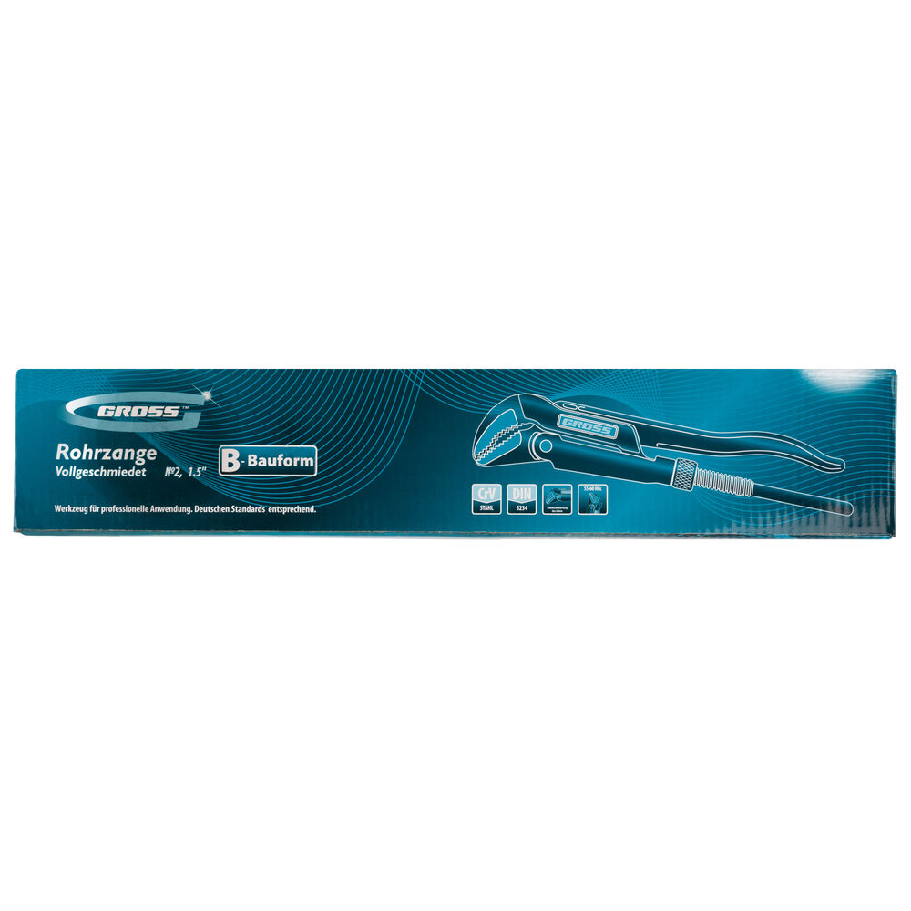 Ключ трубчатый рычажный 1.5, №2, цельнокованый, CrV, тип B Gross