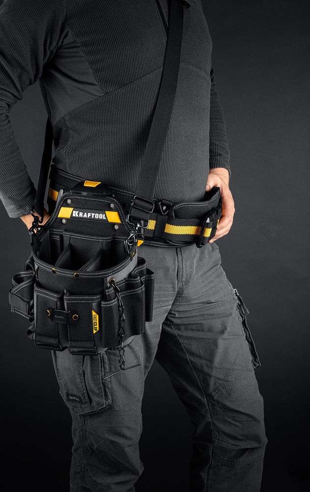 Сумка поясная 290 х 310 мм с быстросъёмным креплением FastClip KPB-23 KRAFTOOL 38766