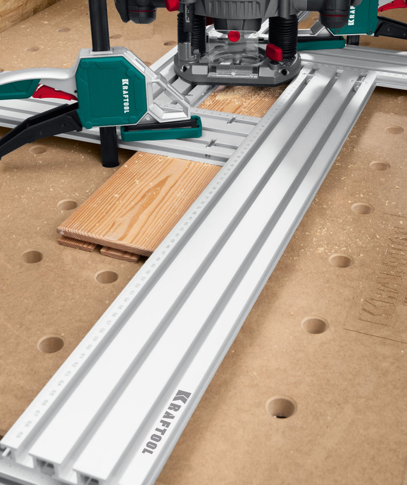 Шаблон фрезерный KRAFTFLEX MFS-400-700 мм, 4 шт, в комплекте с 2 упорами KRAFTOOL 32808