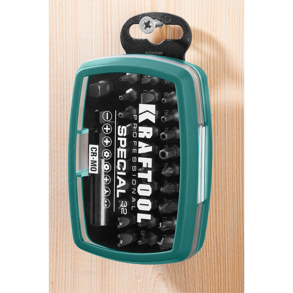 Набор специальных бит Special-32, с адаптером, 32 шт KRAFTOOL 2610-H32